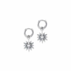 Kendra Scott Starburst Charm Earring in Silver